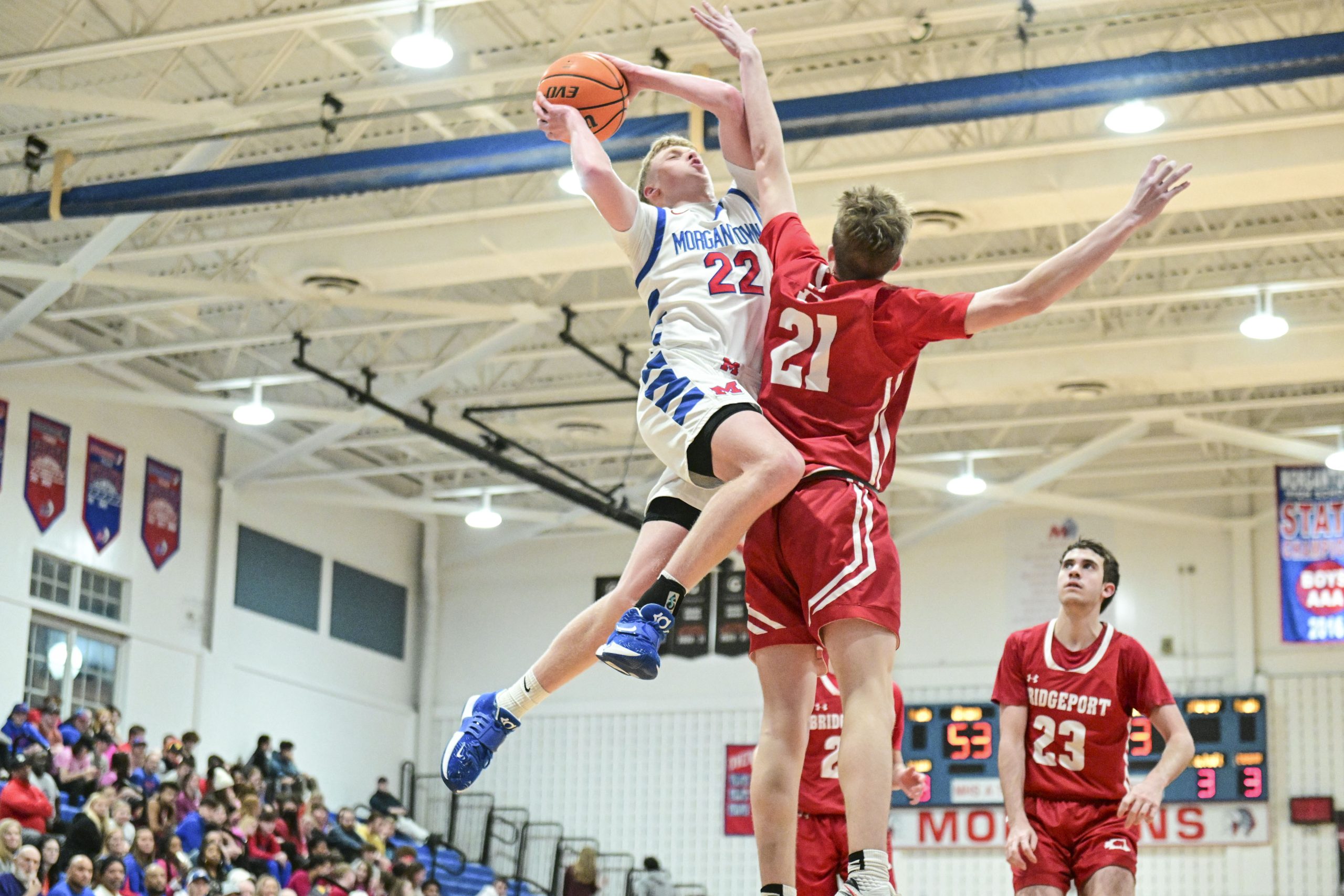 Morgantown denies Bridgeport comeback in 70-66 victory on Senior Night